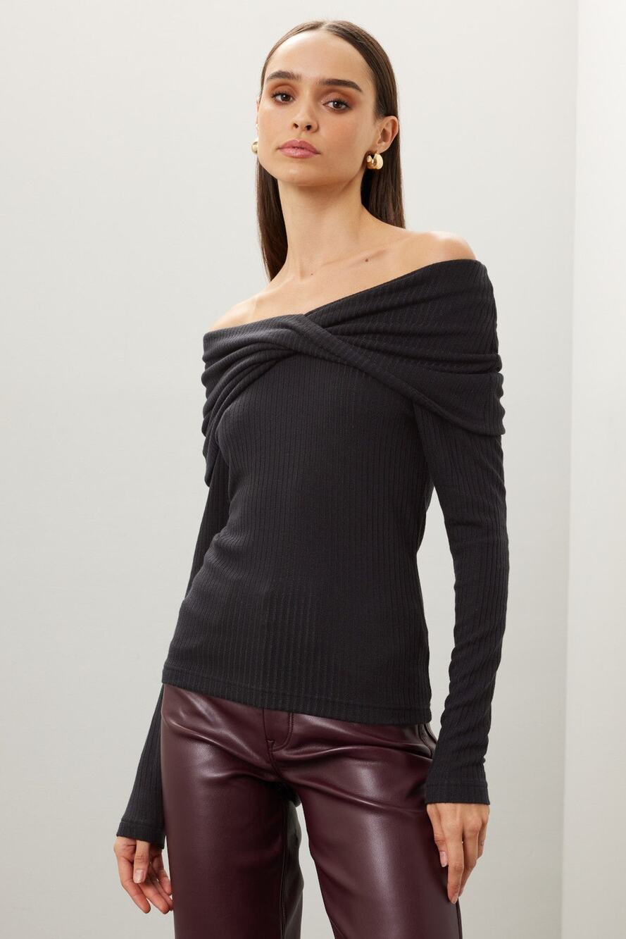 Club Monaco Off The Shoulder Top - Size Medium